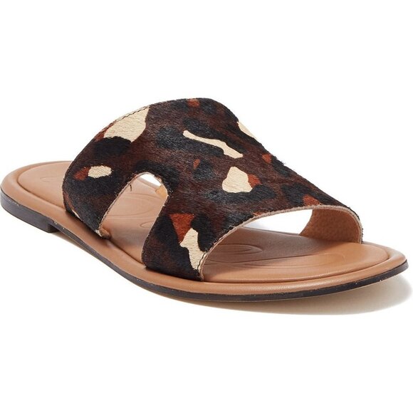 NEW JOULES Avondale Leopard Print Slide Sandal 10 - Picture 1 of 5